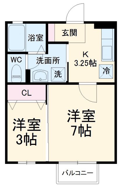 セジュール赤羽根の間取り