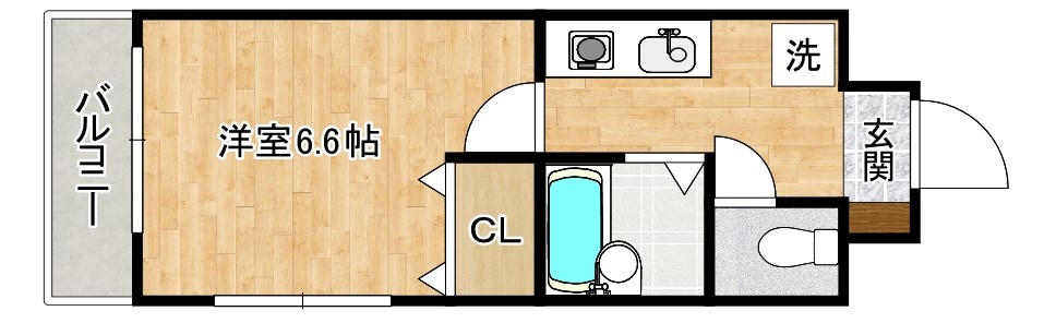 シヨン北九大前の間取り