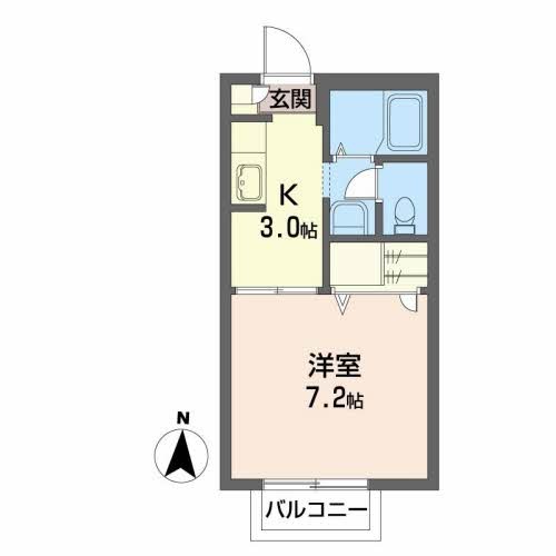 グランドール北町Aの間取り