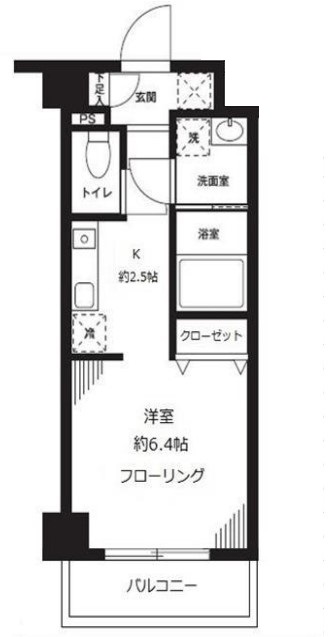 板橋区前野町のマンションの間取り