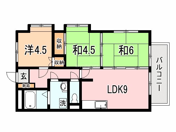 トーカンマンション薬師の間取り