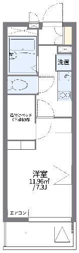 レオパレスナカダの間取り