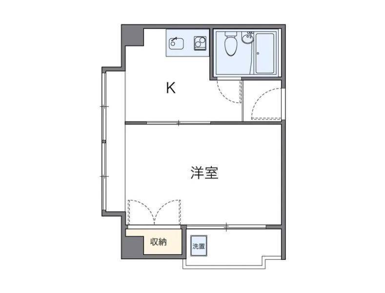 レオパレスエステート千舟の間取り