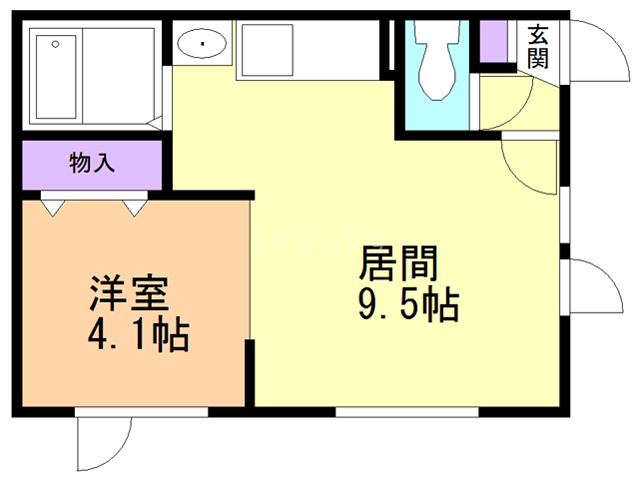 ベルナール新明　Ｂの間取り