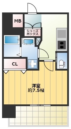 地下鉄御堂筋線 西中島南方駅 徒歩9分 10階建 築5年の間取り写真