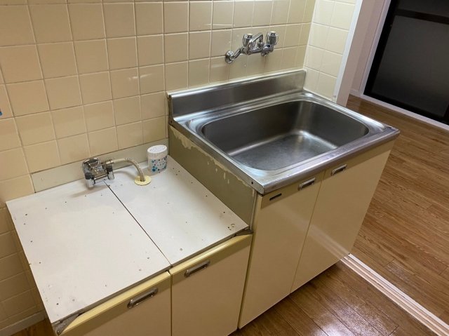 キッチン　ガスコンロ設置可