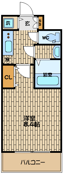 スワンズシティ堂島川の間取り写真