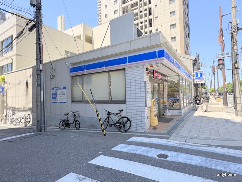 コンビニ　ローソン 上町店（コンビニ）まで163m