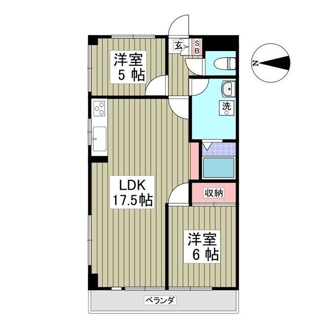 リブレス坂戸関間の間取り写真