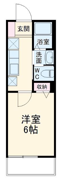 Espacio芝 B棟の間取り写真