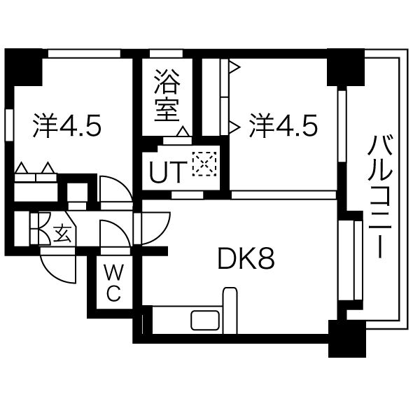 クラッセ大通り東の間取り写真