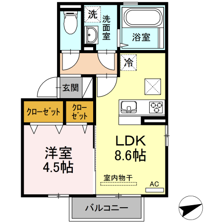アザールの間取り写真