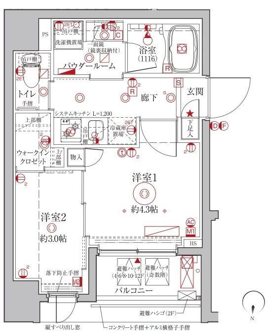 クレイシアIDZ台東竜泉の間取り写真