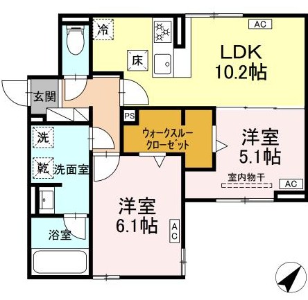 ルサンティエ一社の間取り写真