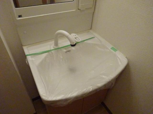 洗面設備　使いやすい洗面所です