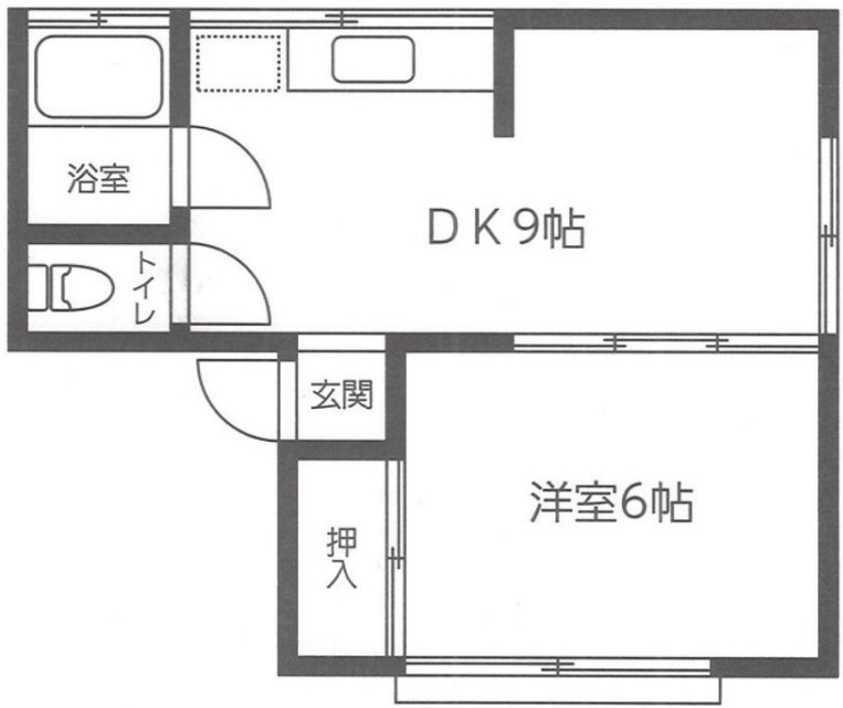 【さいたま市大宮区宮町のアパートの間取り】