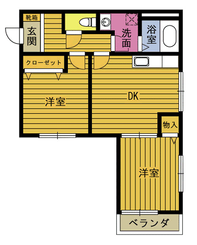 コスモあべの間取り