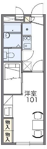 レオパレスオリーブの間取り