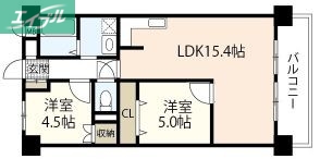 厚生町クラウンズマンションの間取り