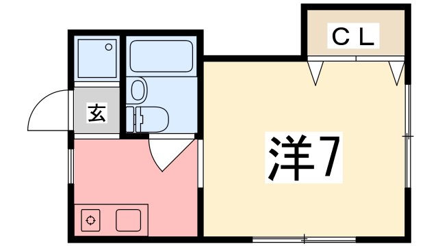 コーポ西中島の間取り