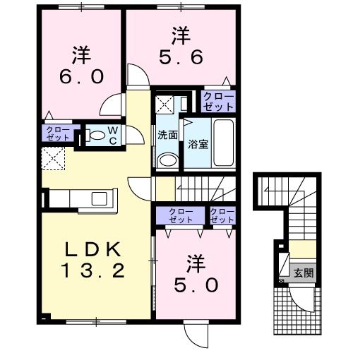 Ｅｖｉｔａ（エヴィタ）の間取り