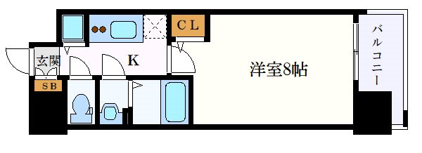 エスリード栄イーストスクエアの間取り