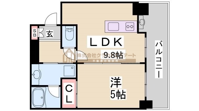 アスタピア新長田エスタプレシオスの間取り