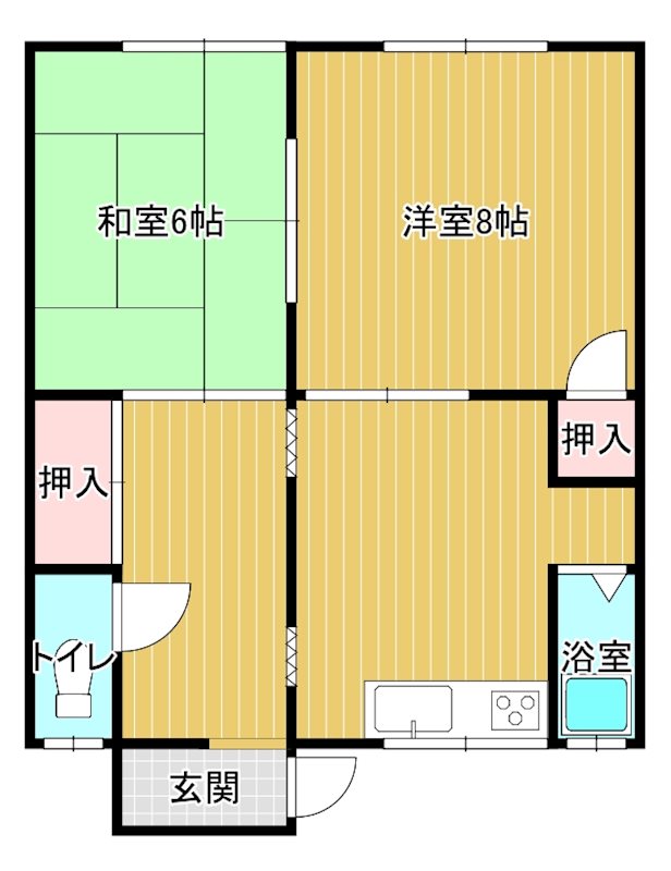 川東アパートの間取り