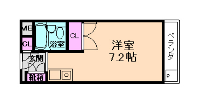 アクセスコート箕面の間取り