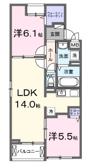 【カーサビエントの間取り】