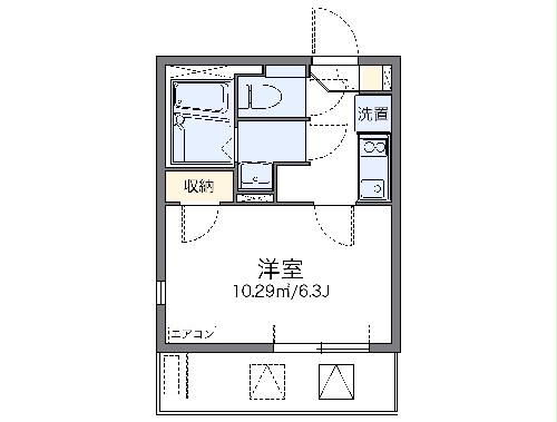 レオネクストベイラ　ド　ヒウIIの間取り