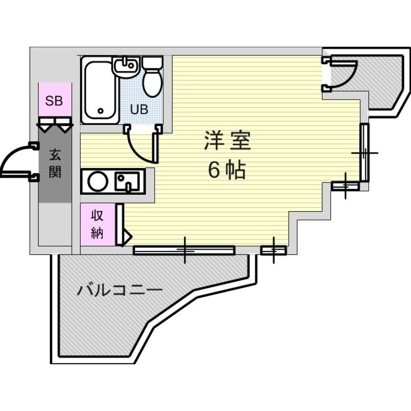 サムティ灘駅前の間取り