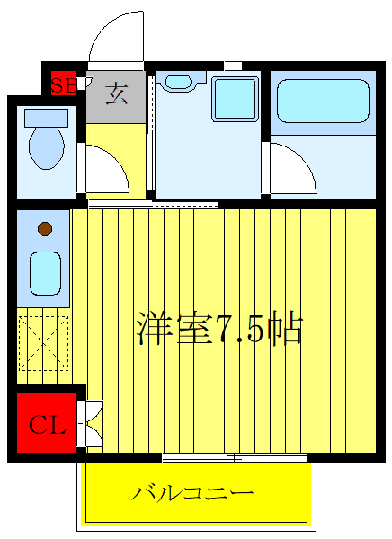 北区中十条のアパートの間取り