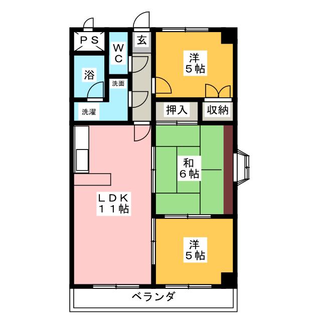 コンポースアライブ秀の間取り