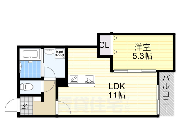 Mew Style Apartmentsの間取り