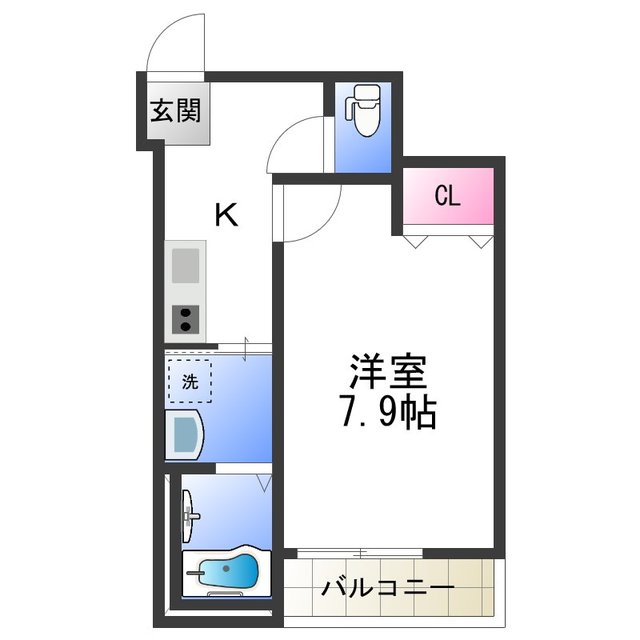 フジパレス住吉公園の間取り