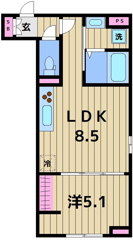 グラナーデ竹ノ塚の間取り