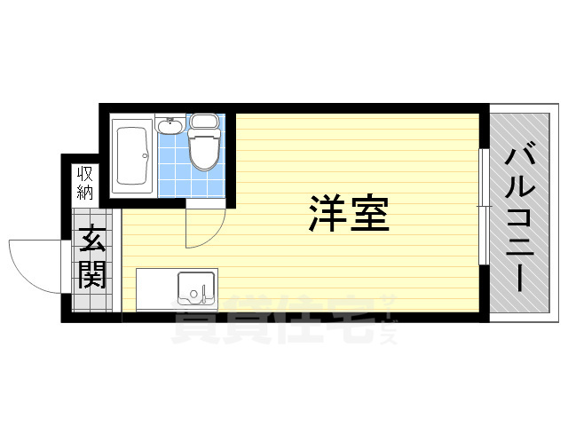 堺市堺区新在家町東のマンションの間取り