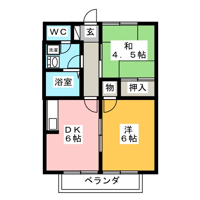 ワッセナー北山の間取り