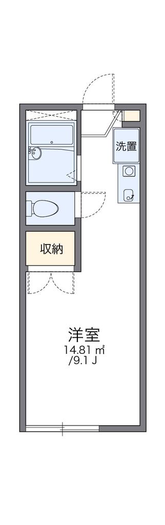 レオパレスこやなぎの間取り