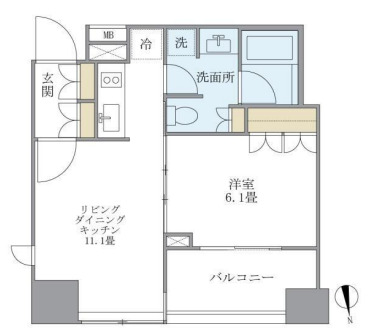 ラサンテ麻布十番の間取り