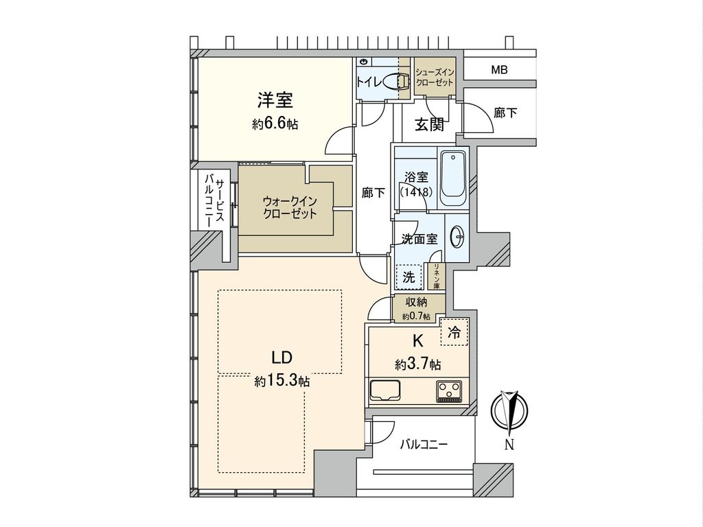 堂島ザ・レジデンスマークタワーの間取り