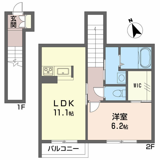 グリナージュ北山越の間取り