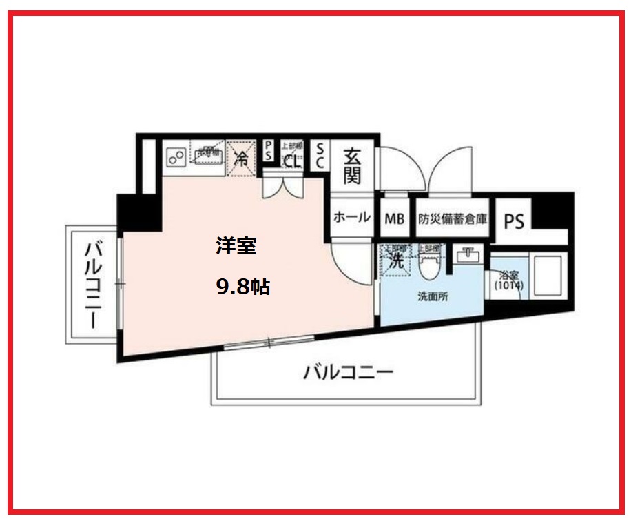 プレール・ドゥーク西新井の間取り