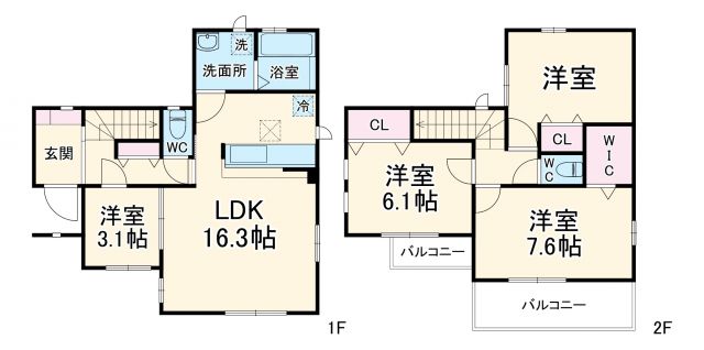 千葉県八千代市大和田（一戸建）の賃貸物件の間取り