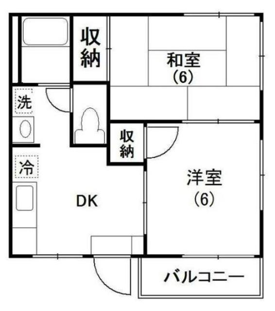 愛甲郡愛川町中津のアパートの間取り