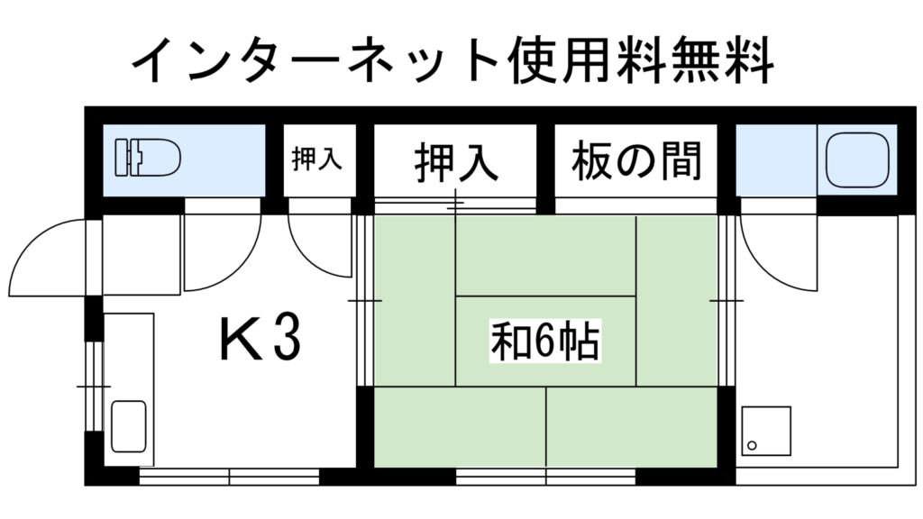 西野荘の間取り