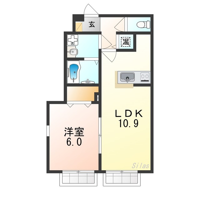 シンプルライフ　Ｂの間取り