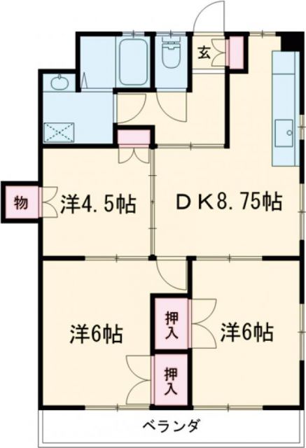 メゾン釜川の間取り