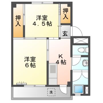 ビレッジハウス笠原1号棟の間取り